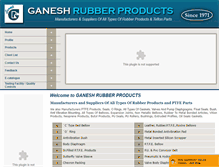 Tablet Screenshot of ganeshrubber.net